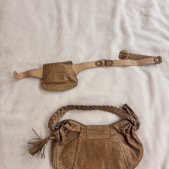 Braccialini leather bag & belt set - Picture 2 of 2